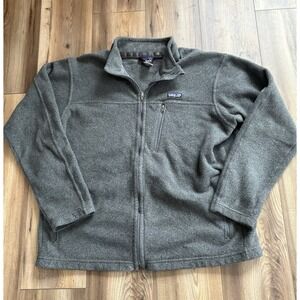Patagonia Fleece Jacket Coat Gray Men's XL Outdoors Hiking
